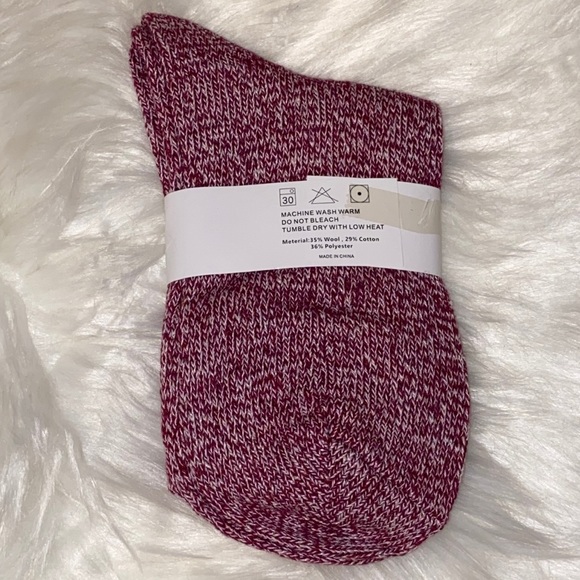 Purple Wool Knit Socks - Picture 2 of 2